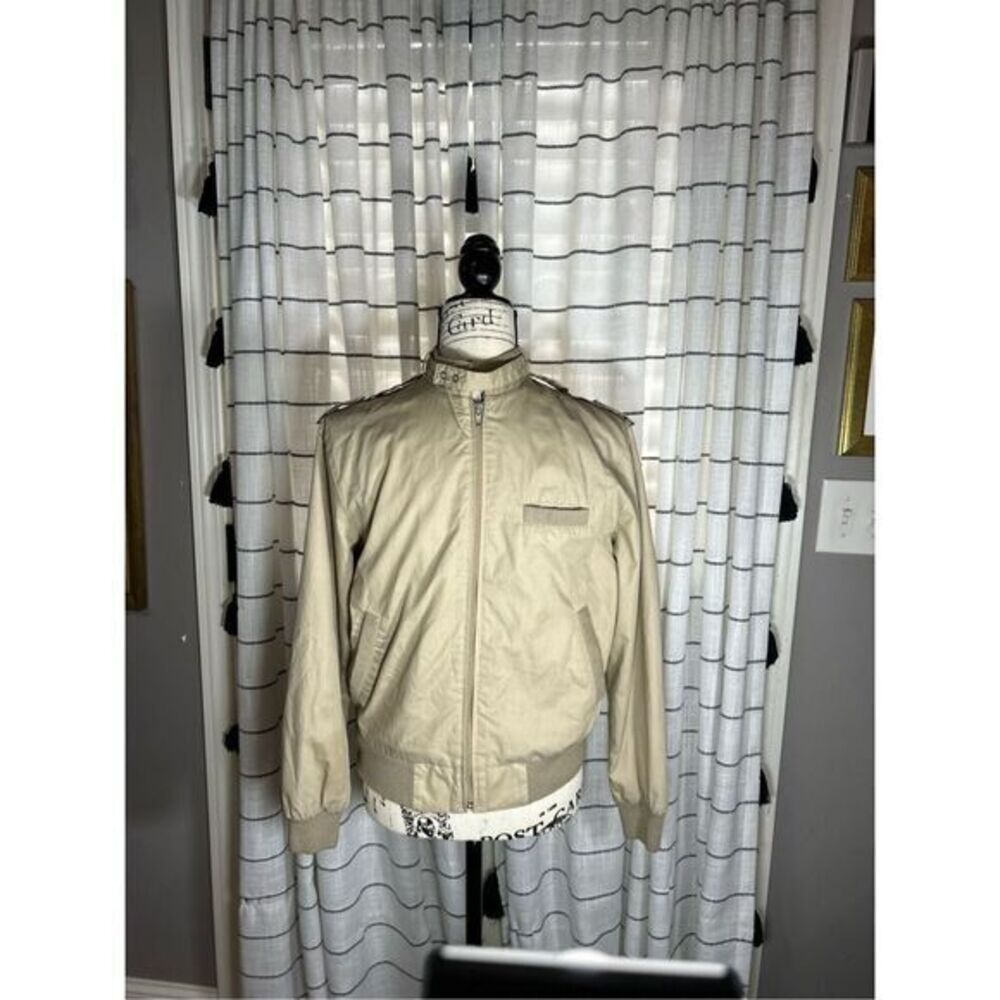 Vintage Toucher De France 1980s Tan Bomber Jacket Slim Men’s Medium